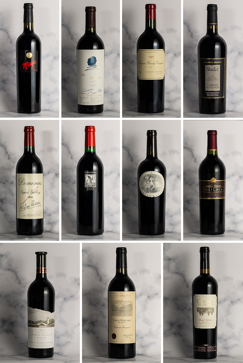 1994 Napa Cabernets - 25 Years On Dinners (Singapore)
