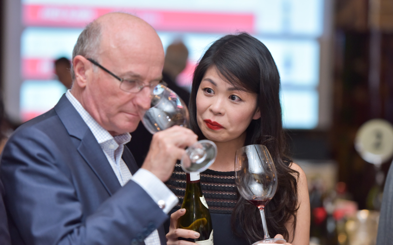 2018 THE FINE WINE EXPERIENCE BURGHOUND SYMPOSIUM HONG KONG  CHARITY GALA DINNER with Prune and Antoine Amiot-Servelle, Marit Lindal and Christophe Perrot-Minot and Erica and Allen Meadows (DAY 3)