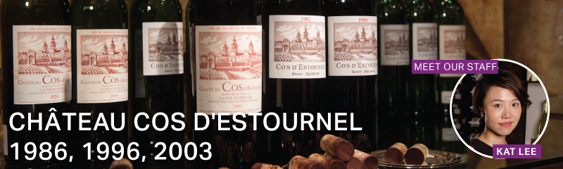 Fine Wine Friday: Château Cos d'Estournel 1986, 1996, 2003