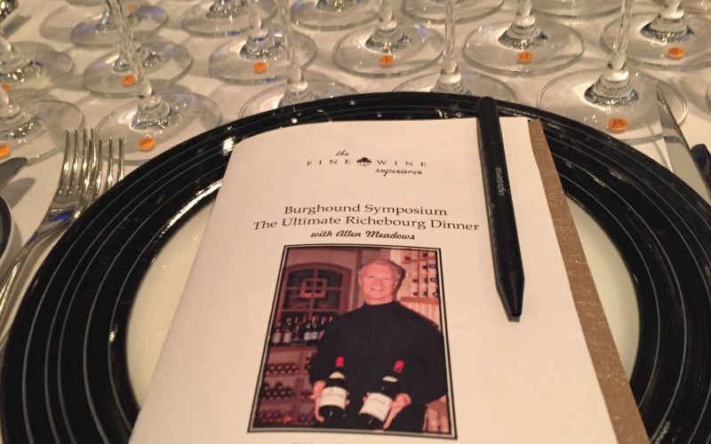 IN REVIEW: Burghound Symposium Richebourg Dinner, with Allen Meadows  